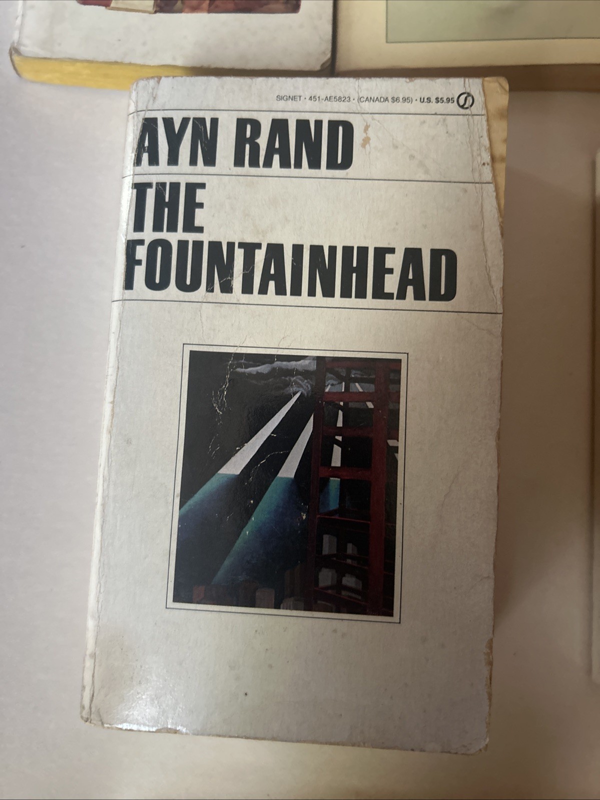 Lot of 5 Ayn Rand vintage Signet paperbacks : The Fountainhead