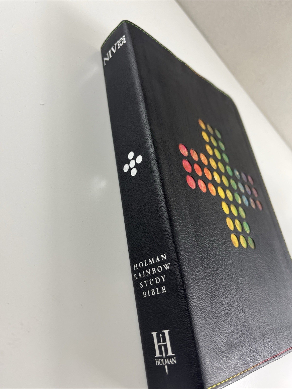 Holman Rainbow Study Bible NIV Edition: LeatherTouch Pierced Cross 2015