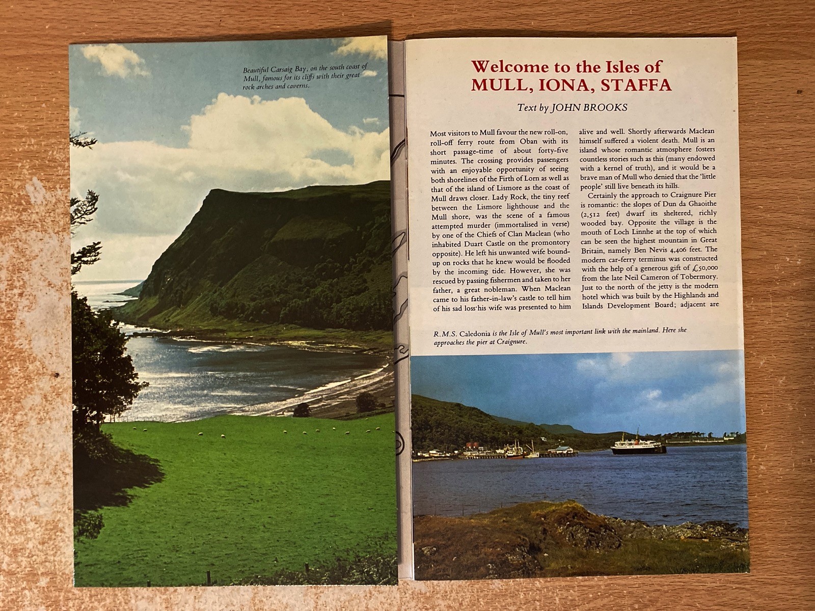Welcome To The Isles Of Mull Iona Staffa by John Brooks (1982 Paperback)