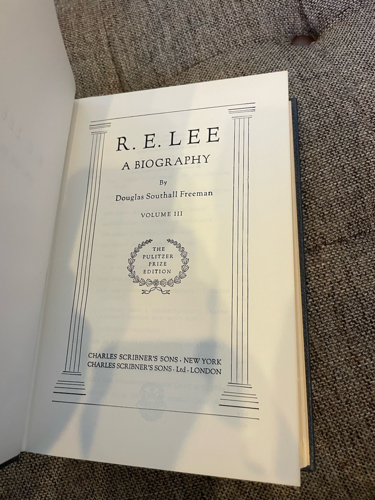 R.E. LEE Douglas Southall Freeman 4 Volumes **Pulitzer Prize Edition