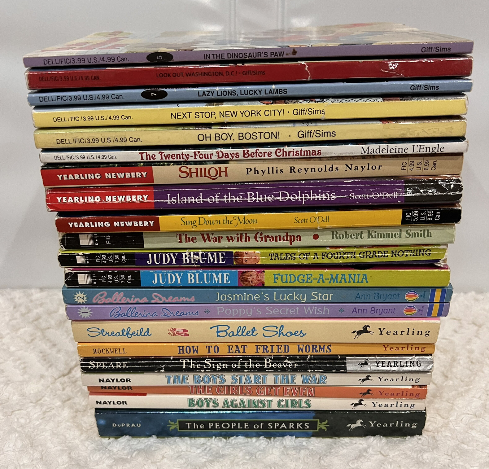 Lot of 21 Dell Yearling Vintage Chapter Paperback Books 1980s 1990s 2000s