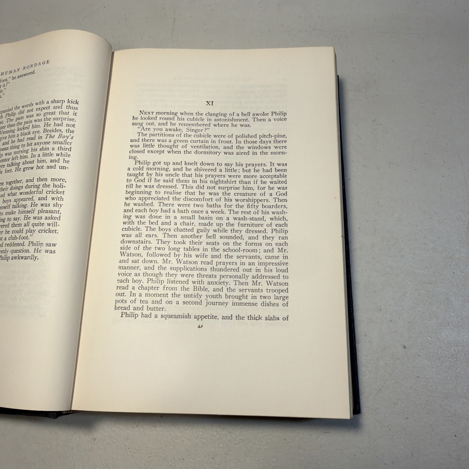 1915 “OF HUMAN BONDAGE” HC book, by W. Somerset Maugham RARE