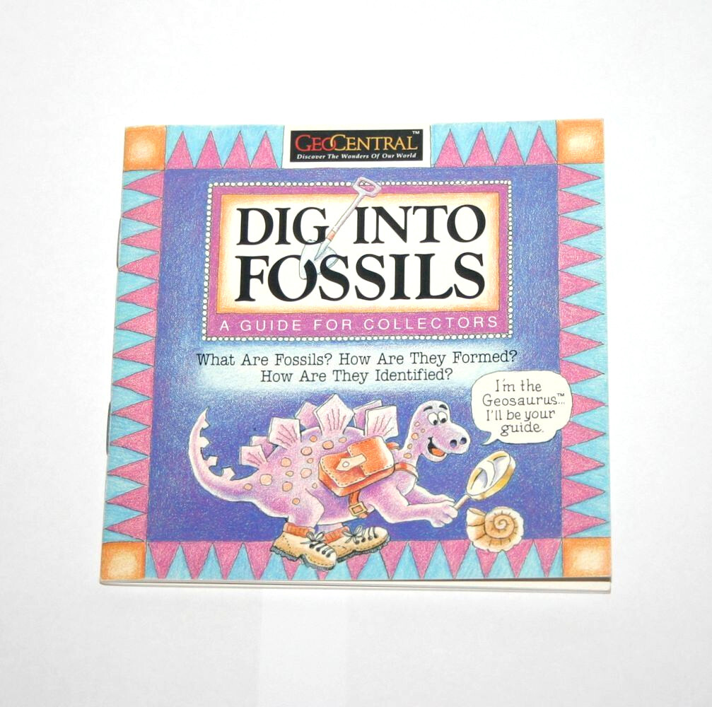 Dig into Fossils Kids Science Booklet Guide Dinosaurs Paleontology GeoCentral