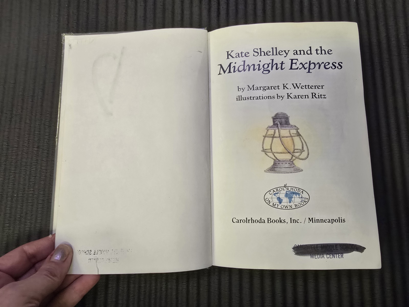 Kate Shelley and the Midnight Express by Margaret K. Wetterer (1990, Hb)