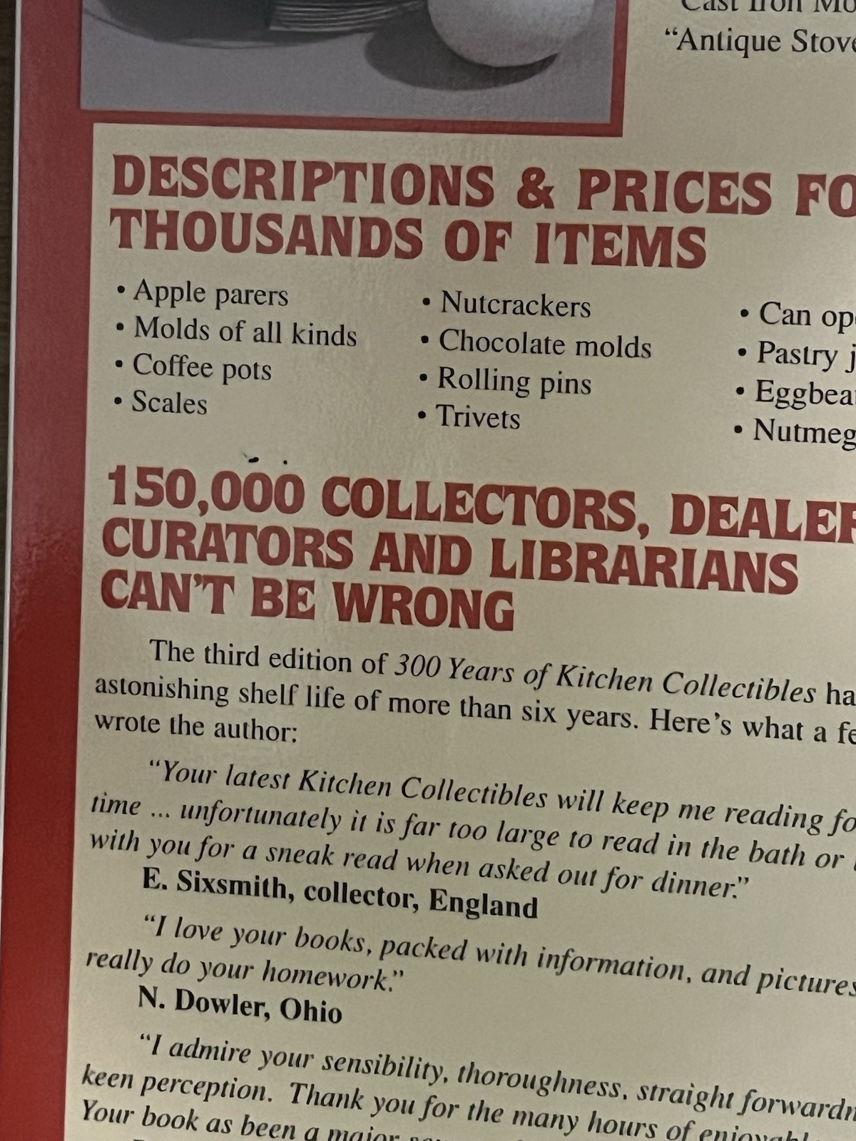 ” 300 Years of Kitchen Collectibles” by Linda Campbell Franklin -648 Pages!