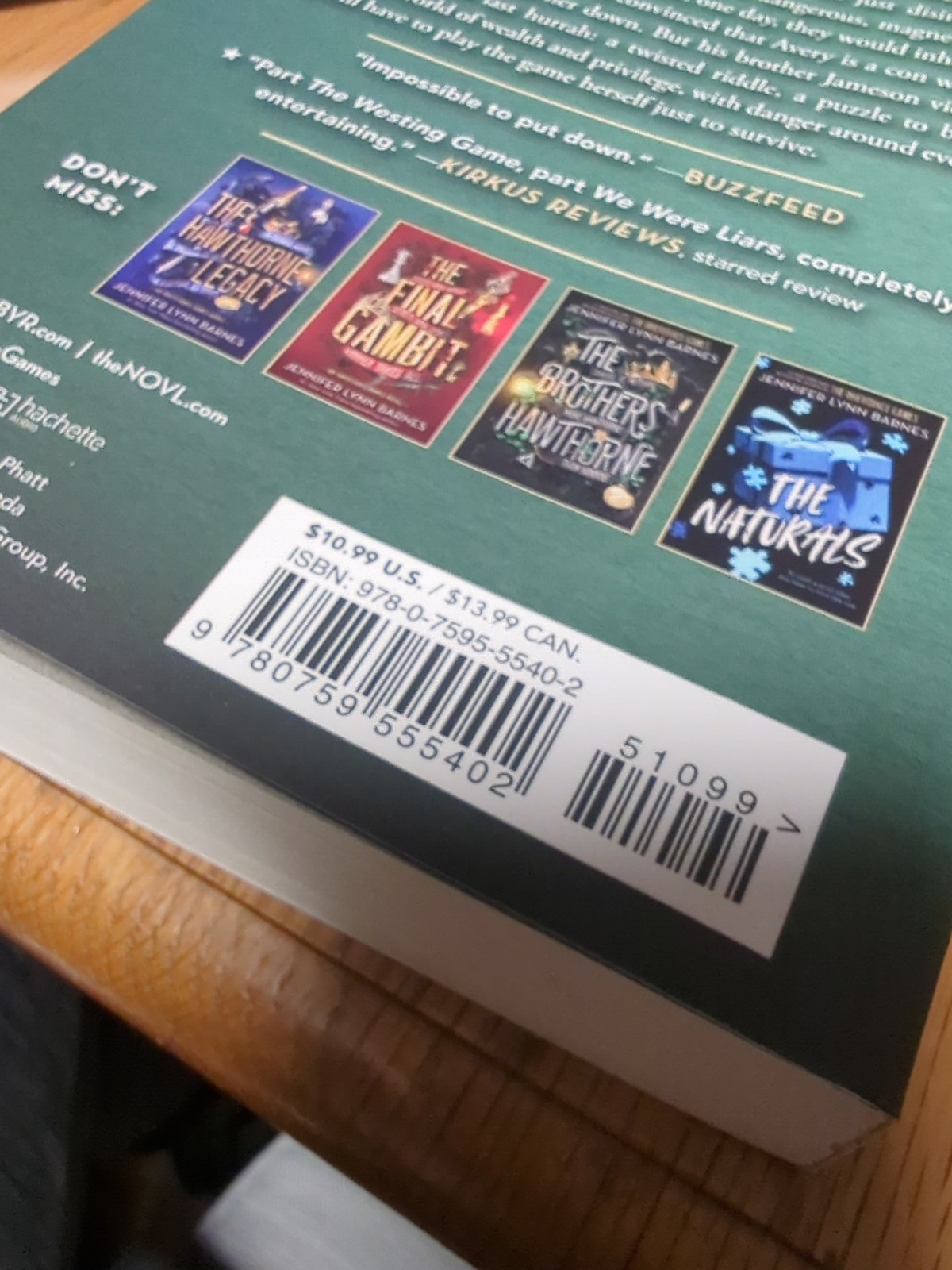 The Inheritance Games by Jennifer Lynn Barnes Book 1 2020, *NEW* paperback