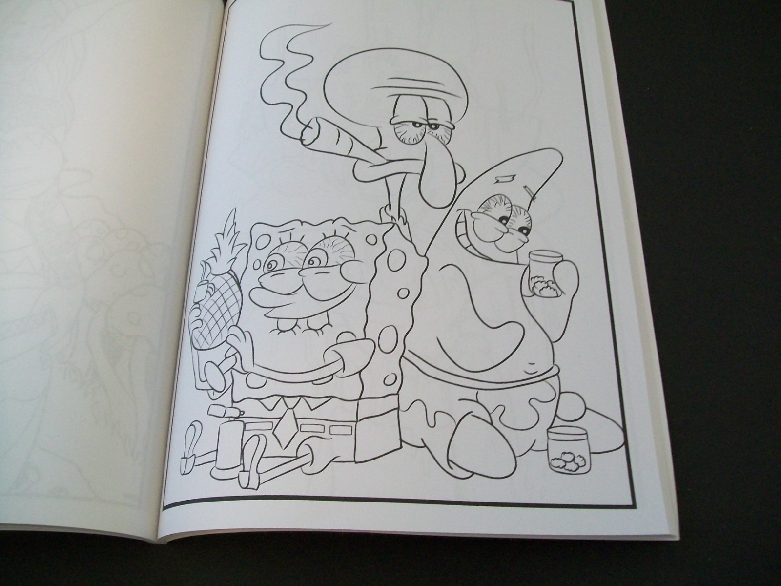 90’s Cartoon Stoner ADULT Coloring Book Paperback Made in USA 2023