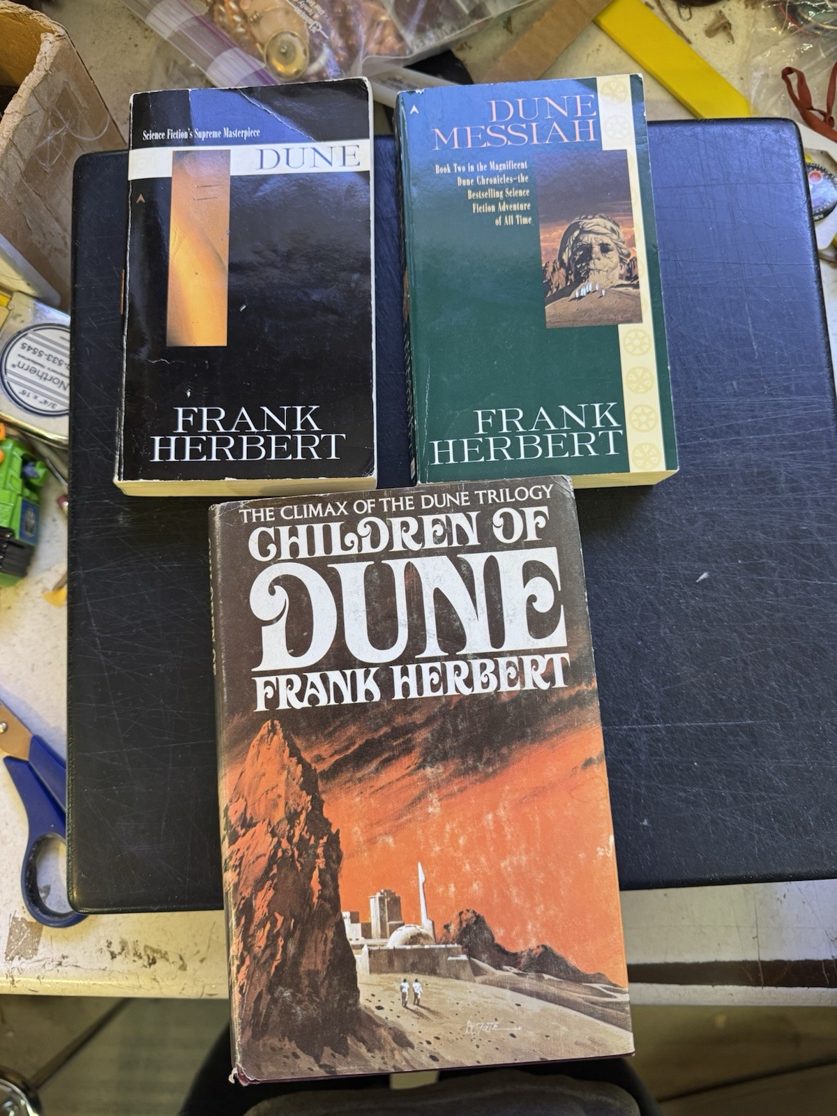 Frank Herbert Dune Trilogy Book Lot Messiah Children Of Dune Hardcover BCE