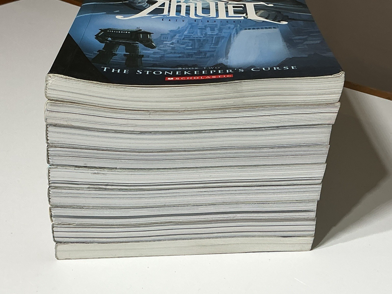 Lot 9 AMULET Books #1-9 Complete Series Set by Kazu Kibuishi Graphic Novels