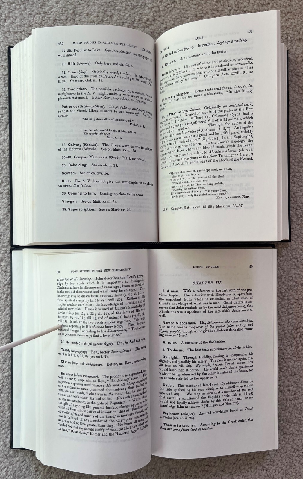 Word Studies in the New Testament by Vincent 4 Vol. 1976 Wm B Eerdman’s Pub. Co.