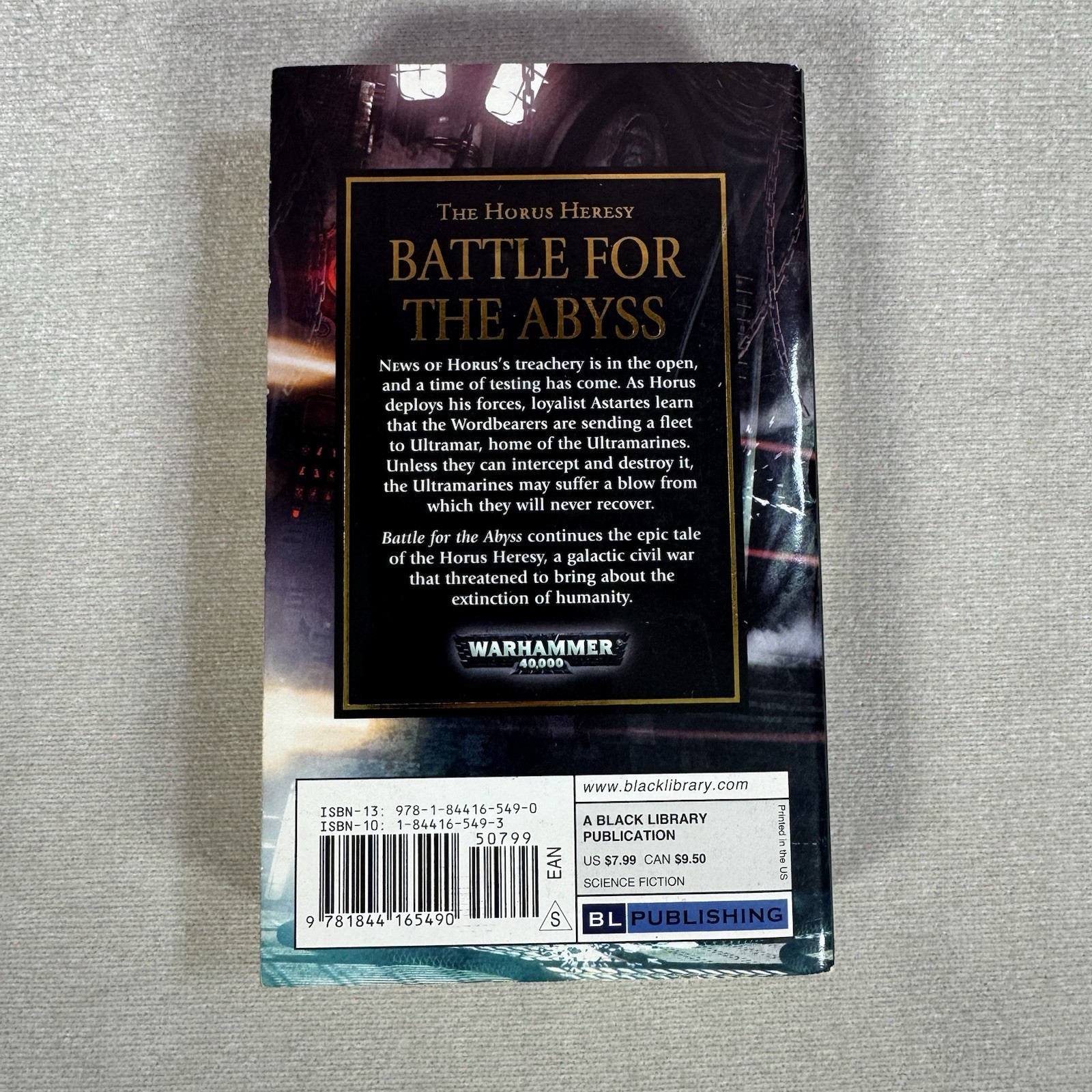 Battle for the Abyss 8 The Horus Heresy Paperback Counter Ben 1st Edition Print