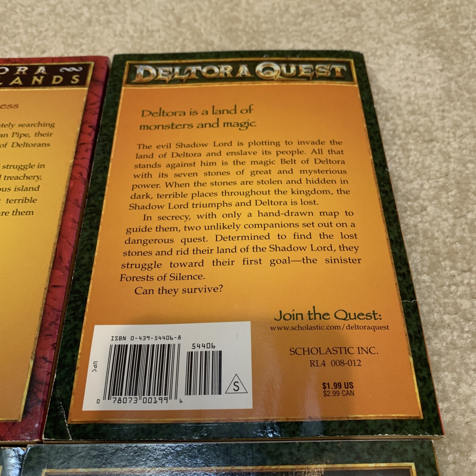 Deltora Quest Shadowlands Lot of 4 Paperback Books 1 2 3 8 Emily Rodda