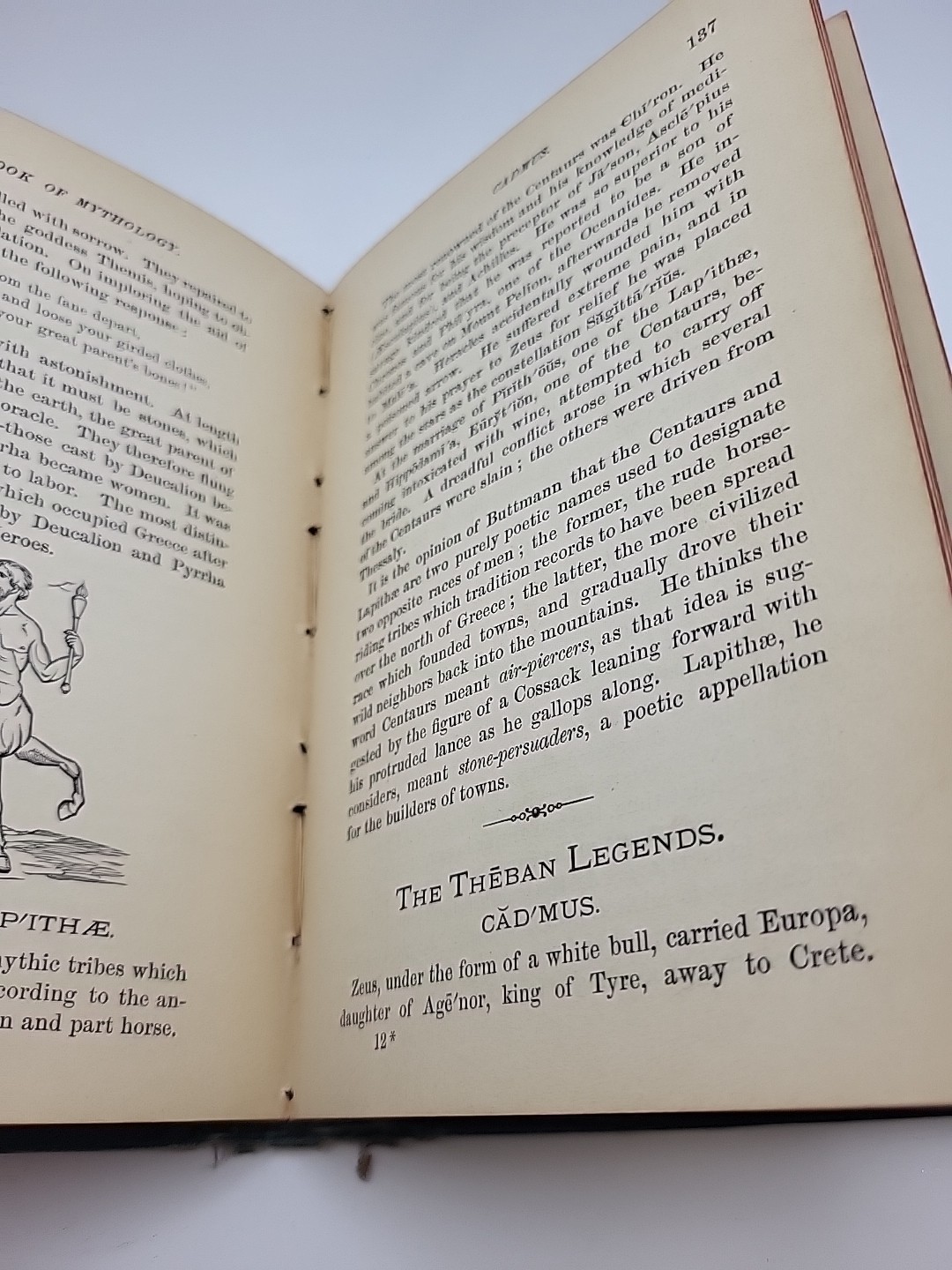 Hand Book of Mythology Edwards Antique Hardcover 1883 Eldredge & Brothers