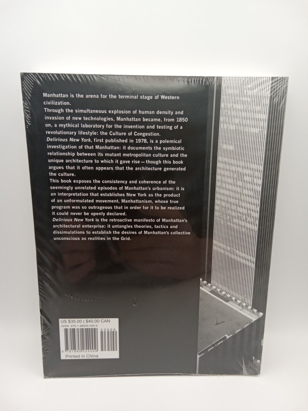 Delirious New York: A Retroactive Manifesto for Manhattan NEW SEALED SHIPS FREE