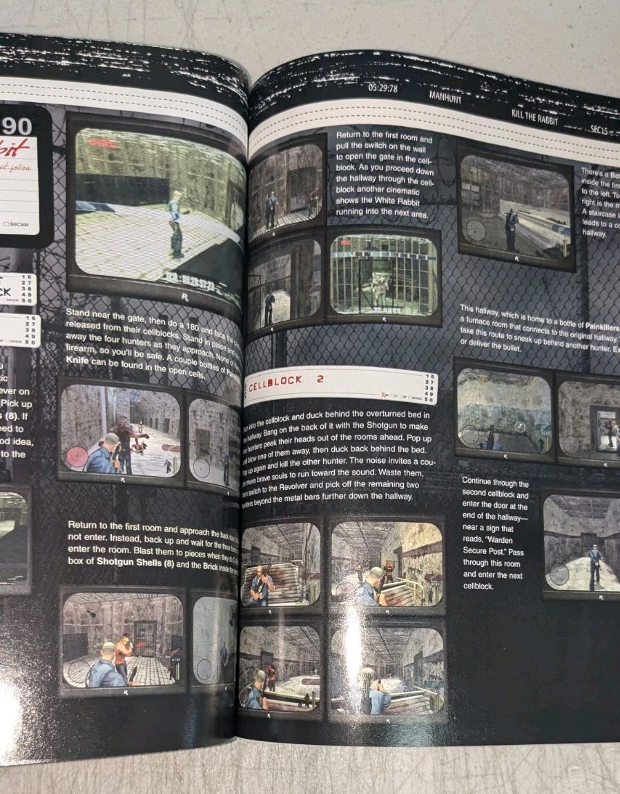 Manhunt Official Strategy Guide (2003) Brady Games *Excellent Condition*