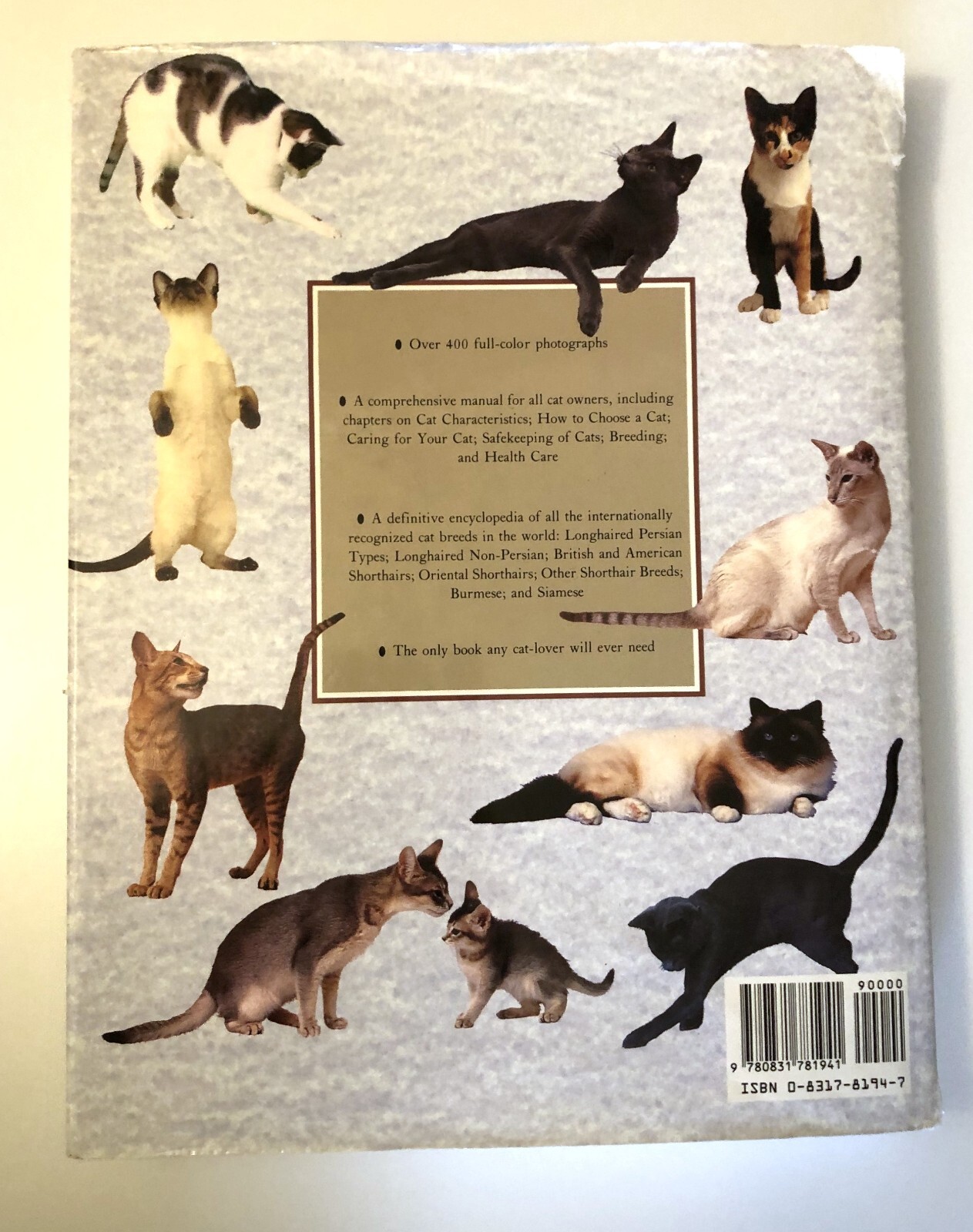 The Complete Book of The Cat Hard Cover Vintage 1992 Paddy Cutts