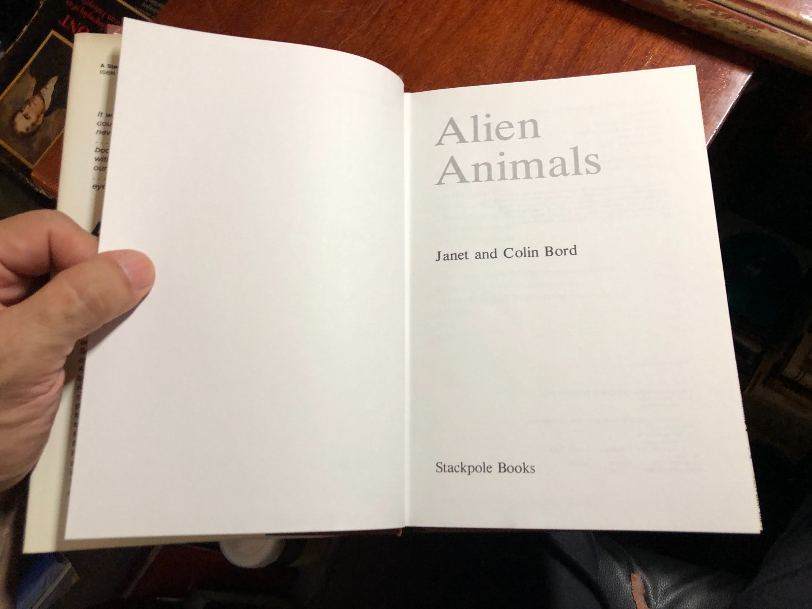 ‘Alien Animals’ by Janet & Colin Bord HC Stackpole Books HC 1981