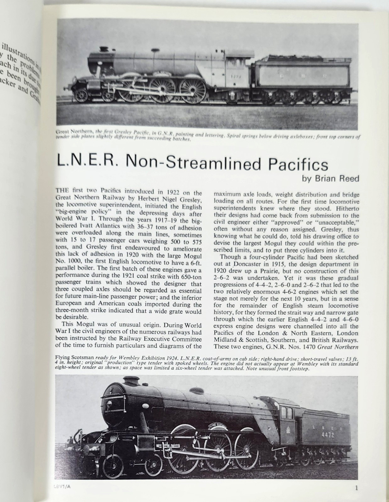 Locomotives in Profile Vol. 1 & 2 by Brian Reed (1971 HC)