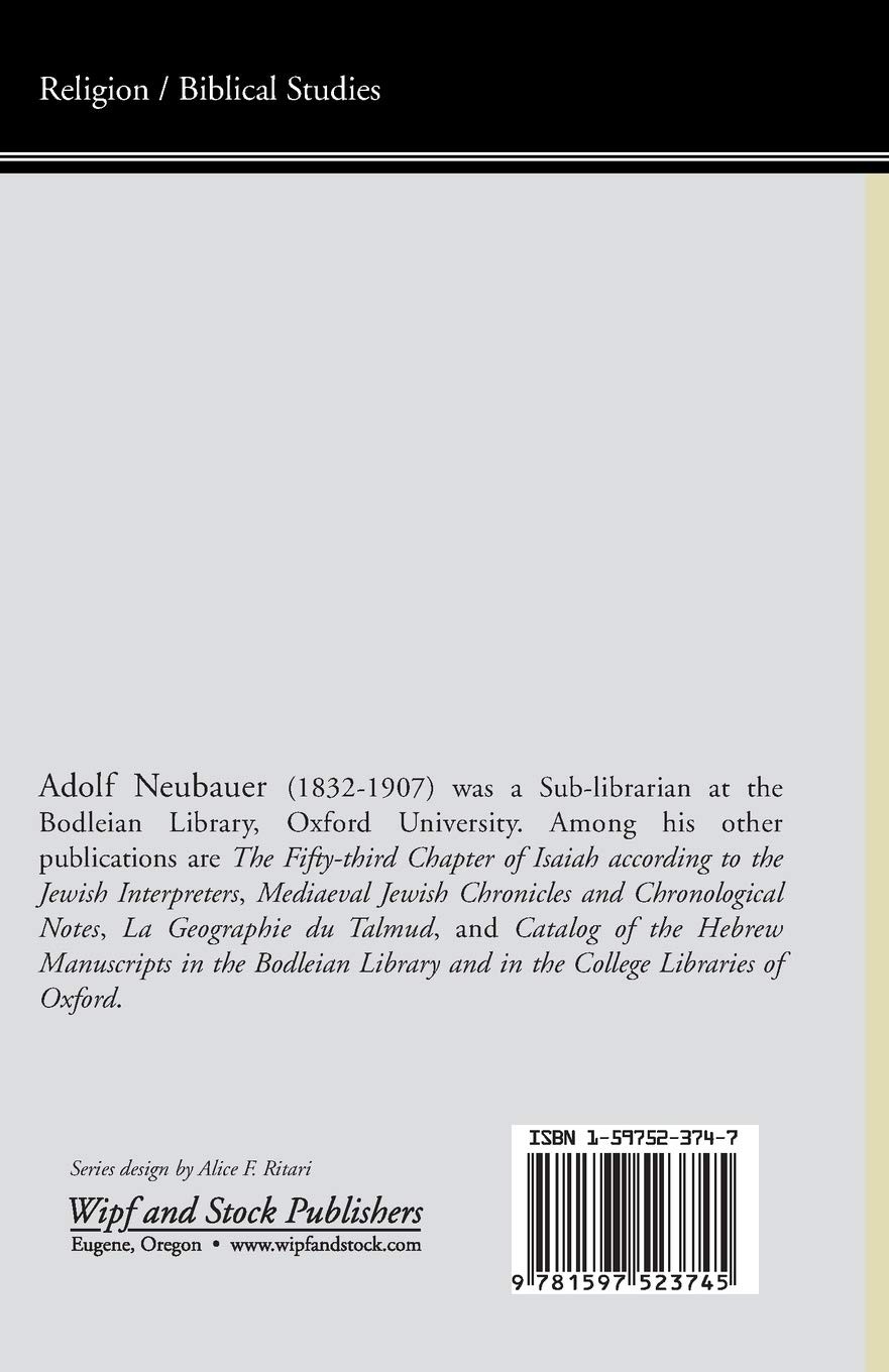 Adolf Neubauer The Book of Tobit (Paperback) (UK IMPORT)