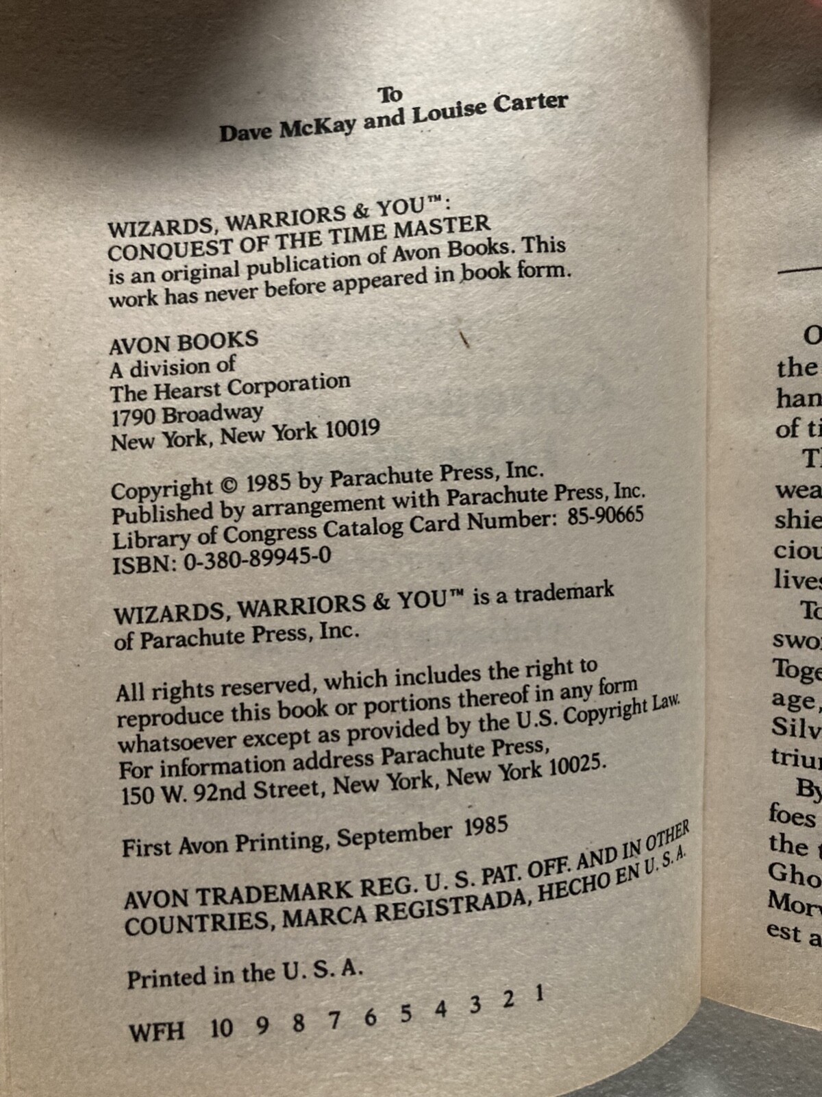 Wizards, Warriors, and You, Book 8 by Lynn Beach (Book, 1985) • Role Playing