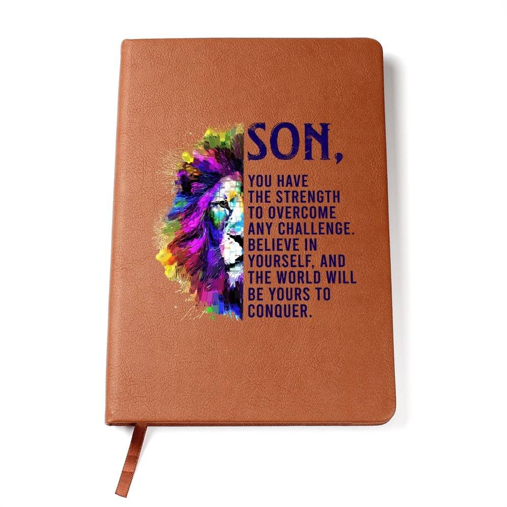 To My Son Wherever You Go Go With All Your Heart – Vegan Leather Journal