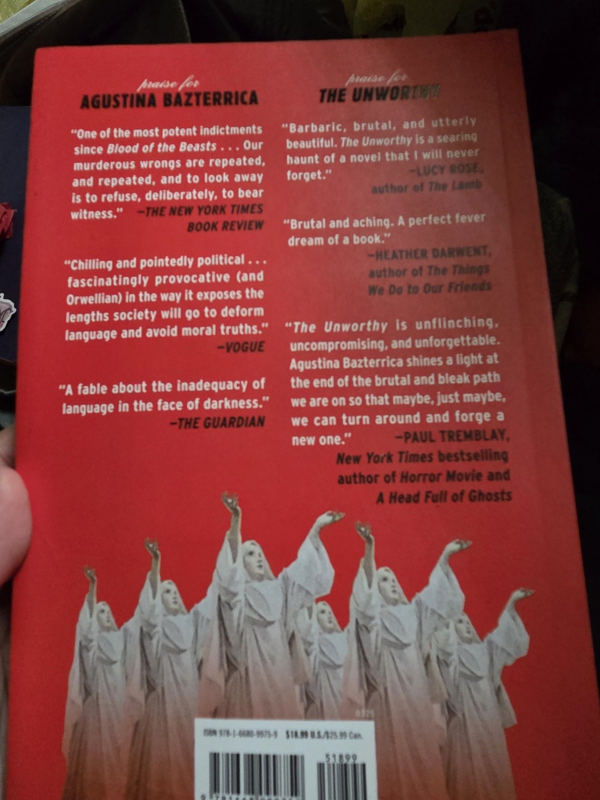 Barnes & Noble The Unworthy by Agustina Bazterrica Exclusive Edition Paperback