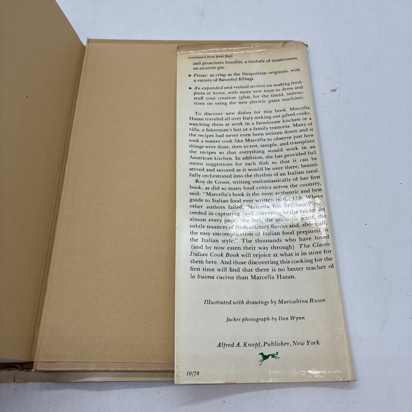 More Classic Italian Cooking by Marcella Hazan (1978, Hardcover)