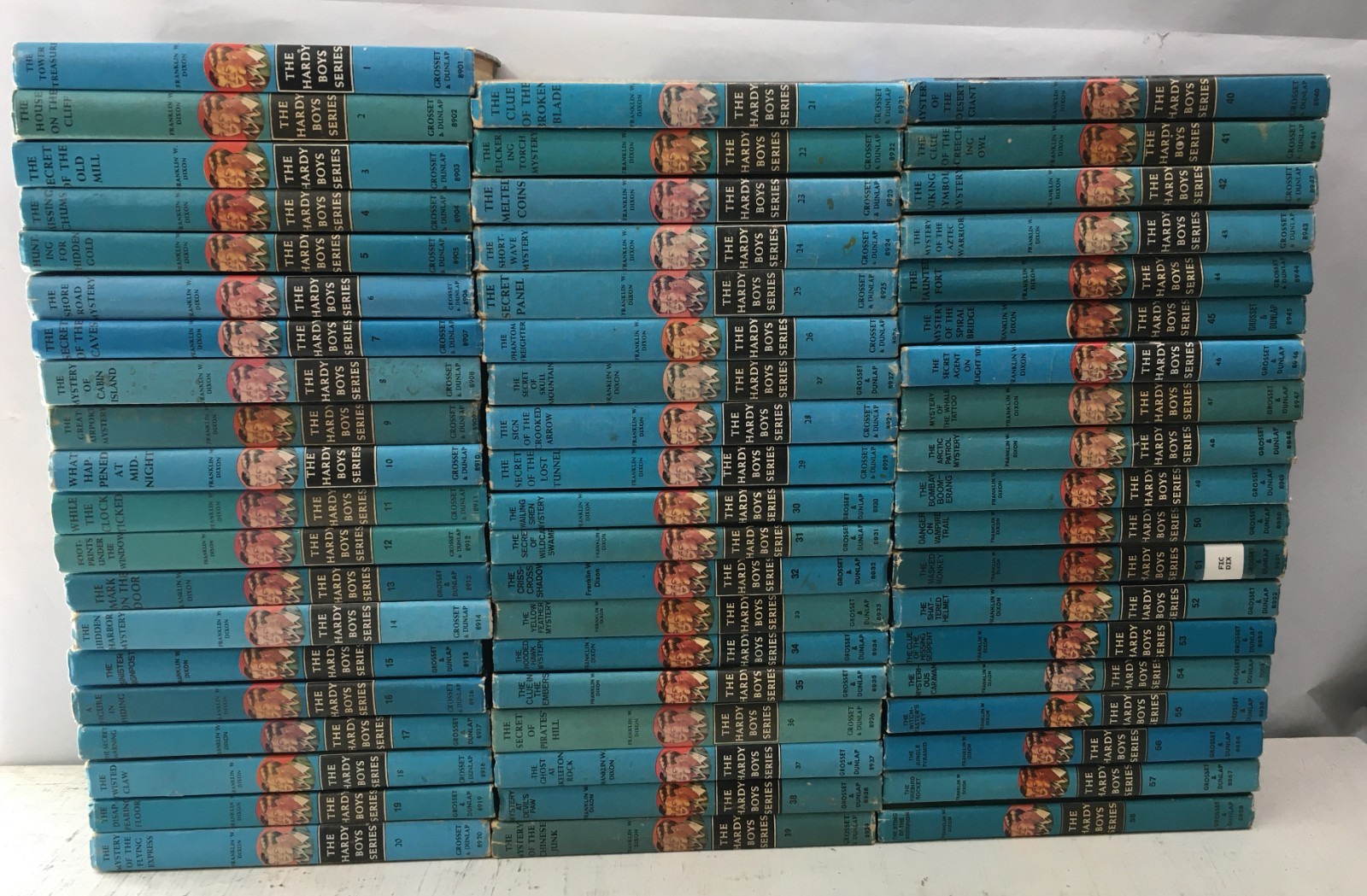 HARDY BOYS MATTE Complete Set Books 1-58 by Franklin W. Dixon HARDCOVERS
