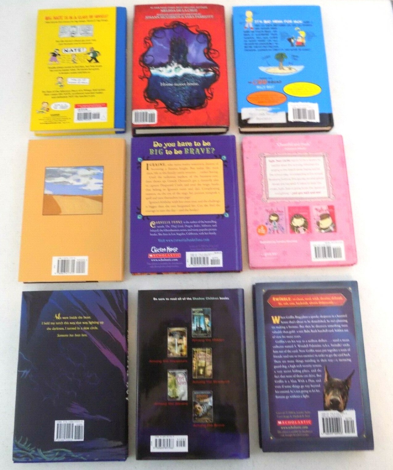 Lot Of 9 Misc. Children’s Books~Disney~Scholastic Press~The Wolf’s Boy~Swindle