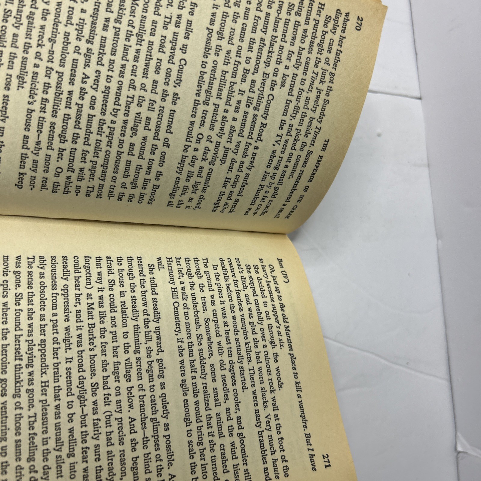 Salem’s Lot by Stephen King (Hodder Paperback 1986) UK Printed Vampire Horror
