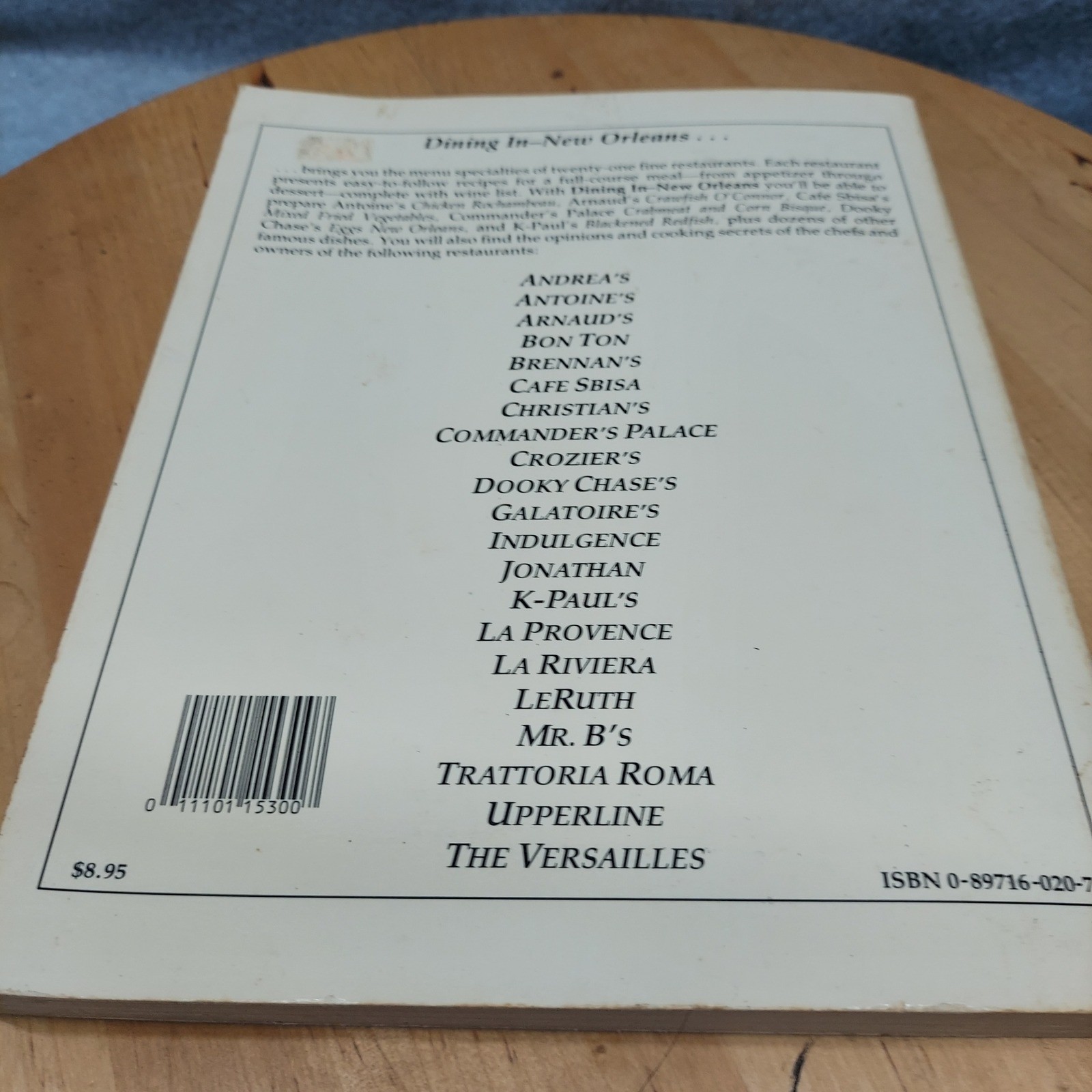 Dining In New Orleans Cookbook Phyllis Dennery 1986 Recipes Pete Fountain