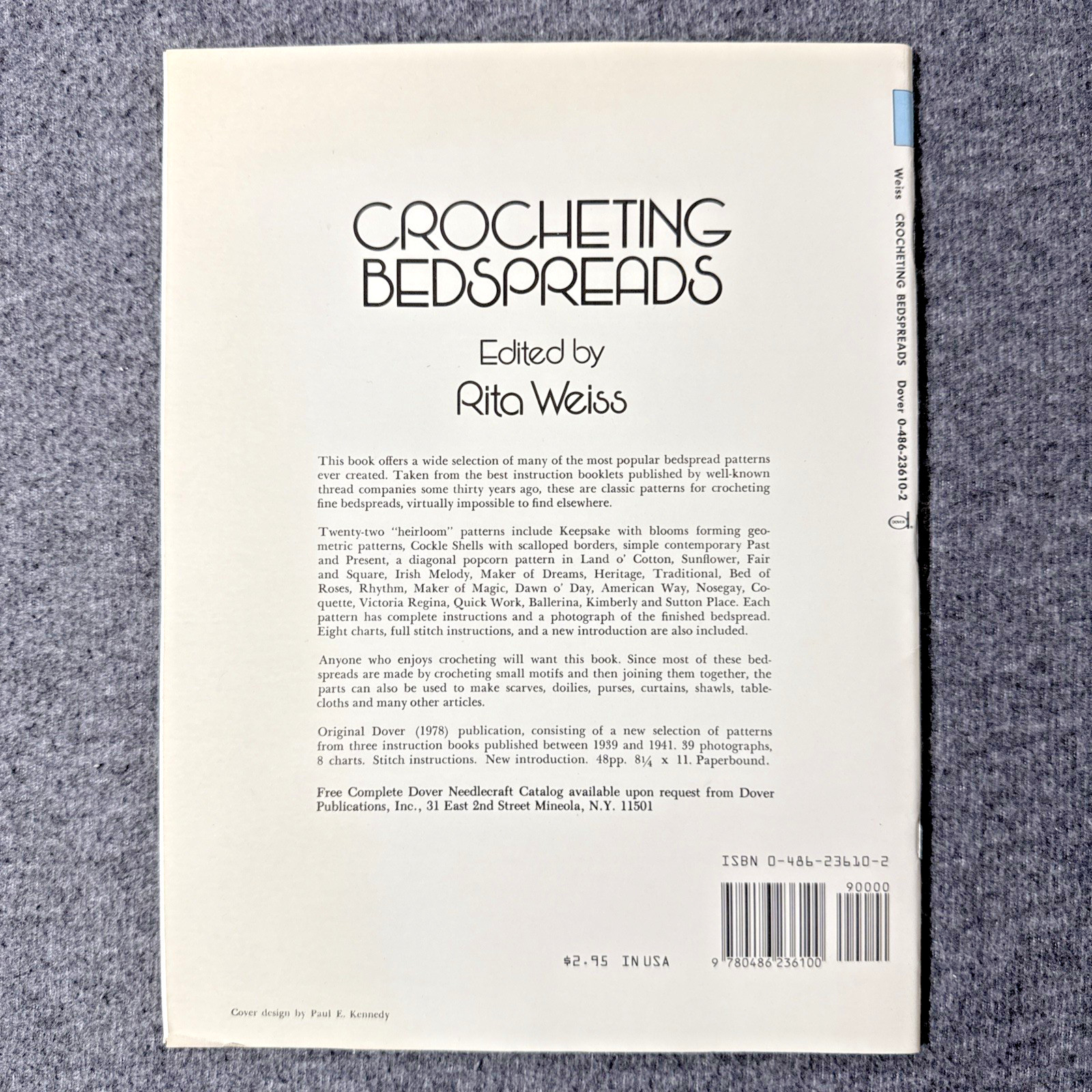 Dover Needlework Series: Crocheting Bedspreads & Patchwork Quilts by Rita Weiss