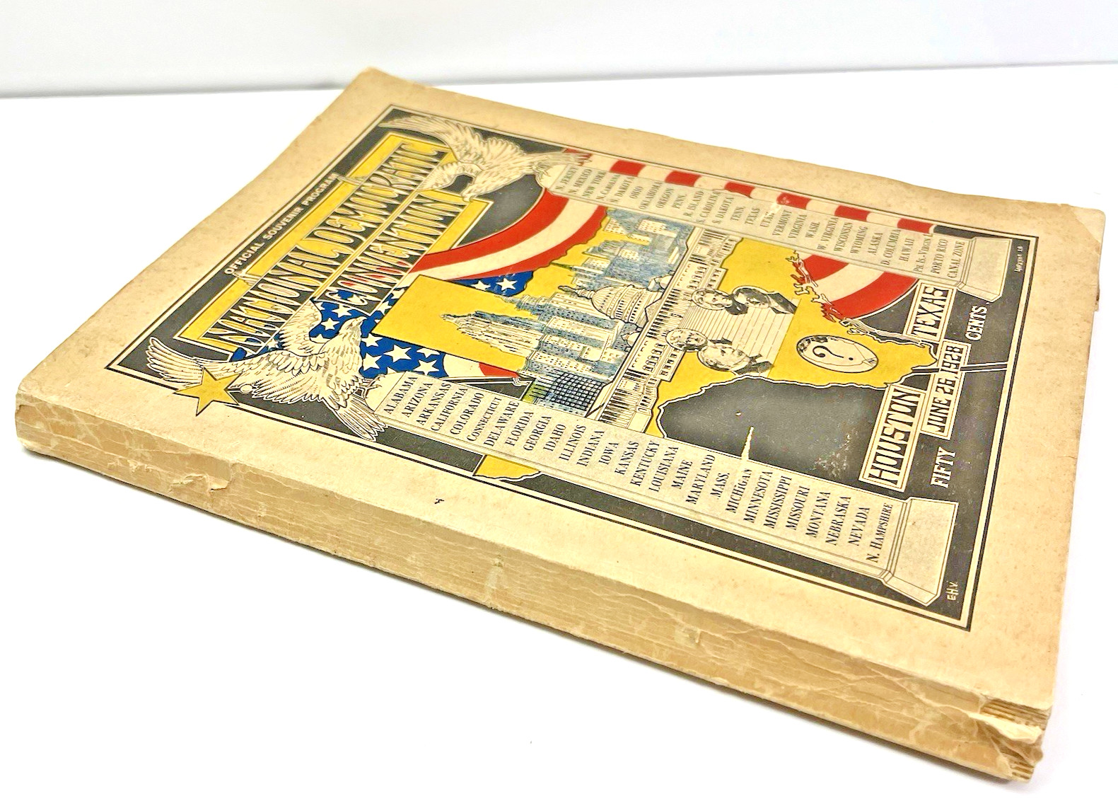 1928 Democratic National Convention Official Souvenir Program Extremely Rare!