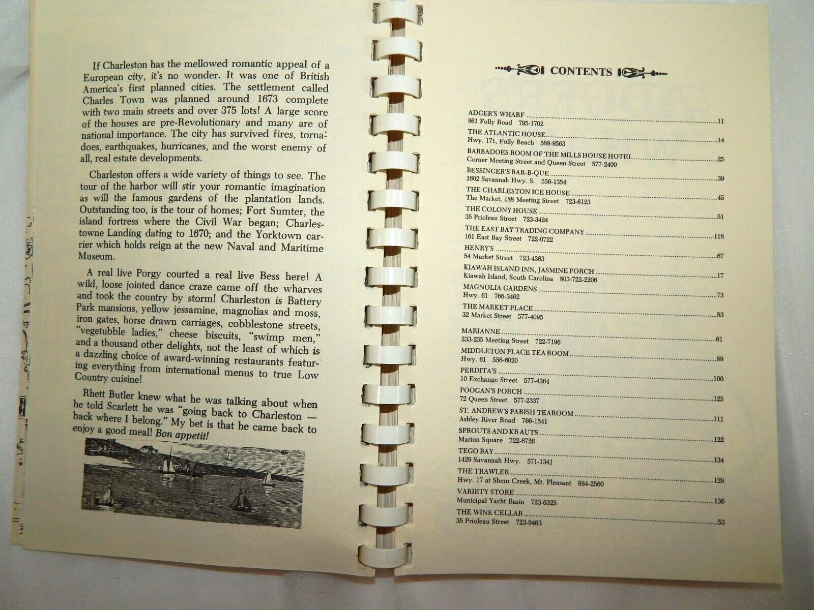 Doin’ The Charleston ~ A Gourmet’s Guide & Cookbook, Molly Sillers, Vintage 1976