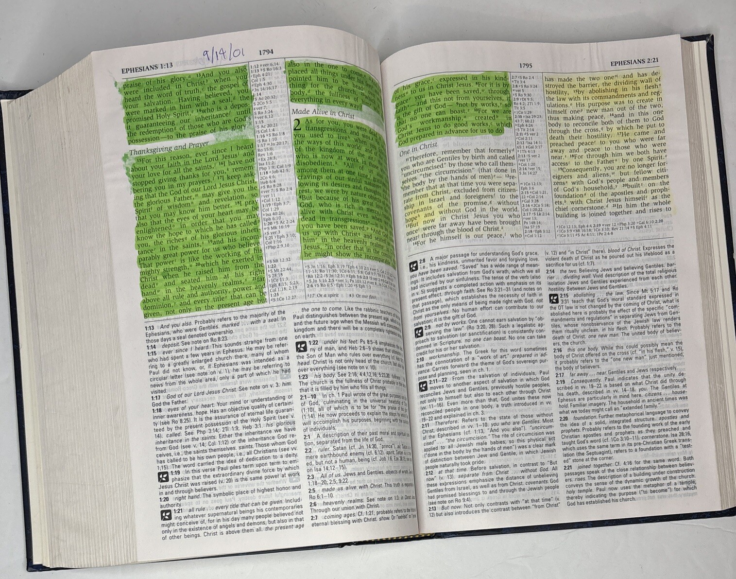 NIV Study Bible by Donald Burdick (1995, Hardcover)