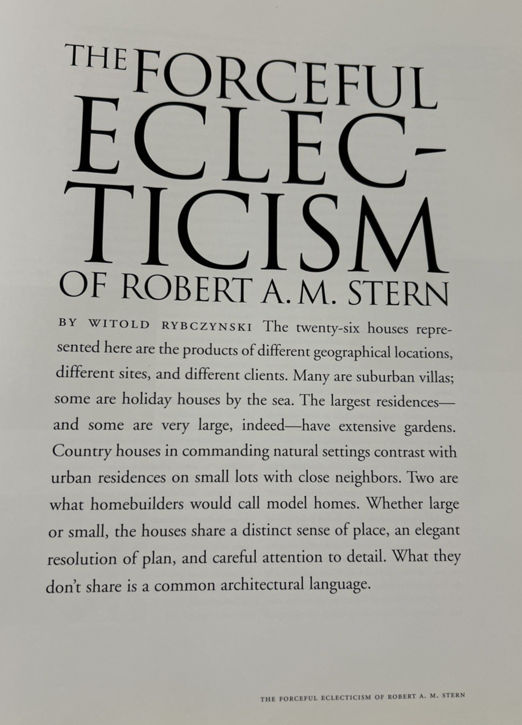 Houses and Gardens – Robert A. M. Stern (2005, Hardcover w/ DJ) VG