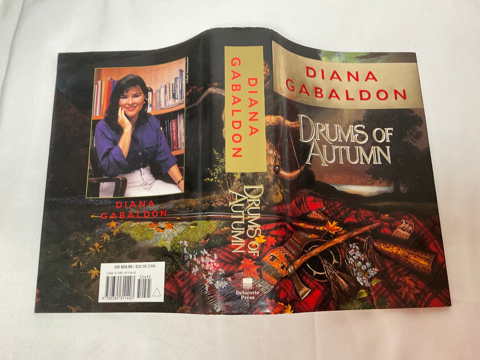 Drums of Autumn Diana Gabaldon 97 Delacorte HCDJ 1st ed 1st pr signed bookplate