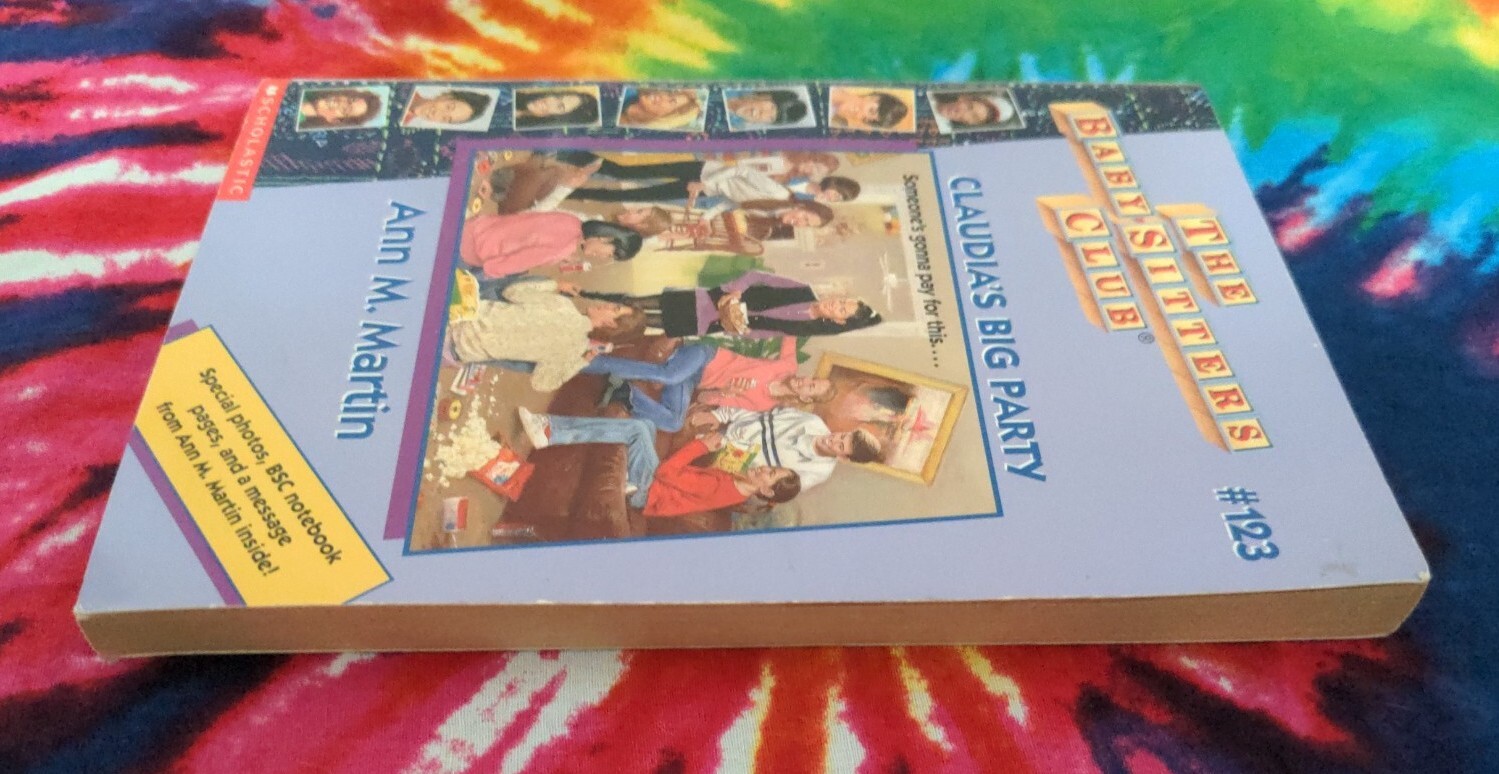 Claudia’s Big Party (Ann M. Martin, 1998) #123 BABY-SITTERS CLUB Paperback Book
