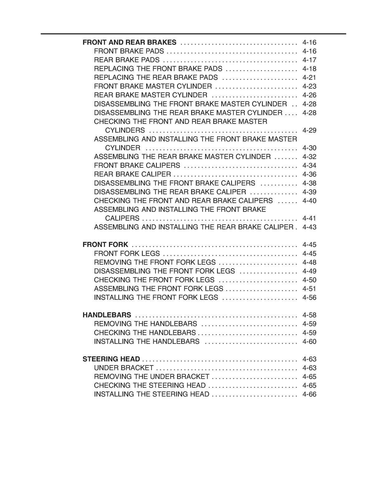 YAMAHA YZF-R6R YZF-R6SR YZF-R6RC YZF-R6SRC Service Manual 2002, FOLDOUTS