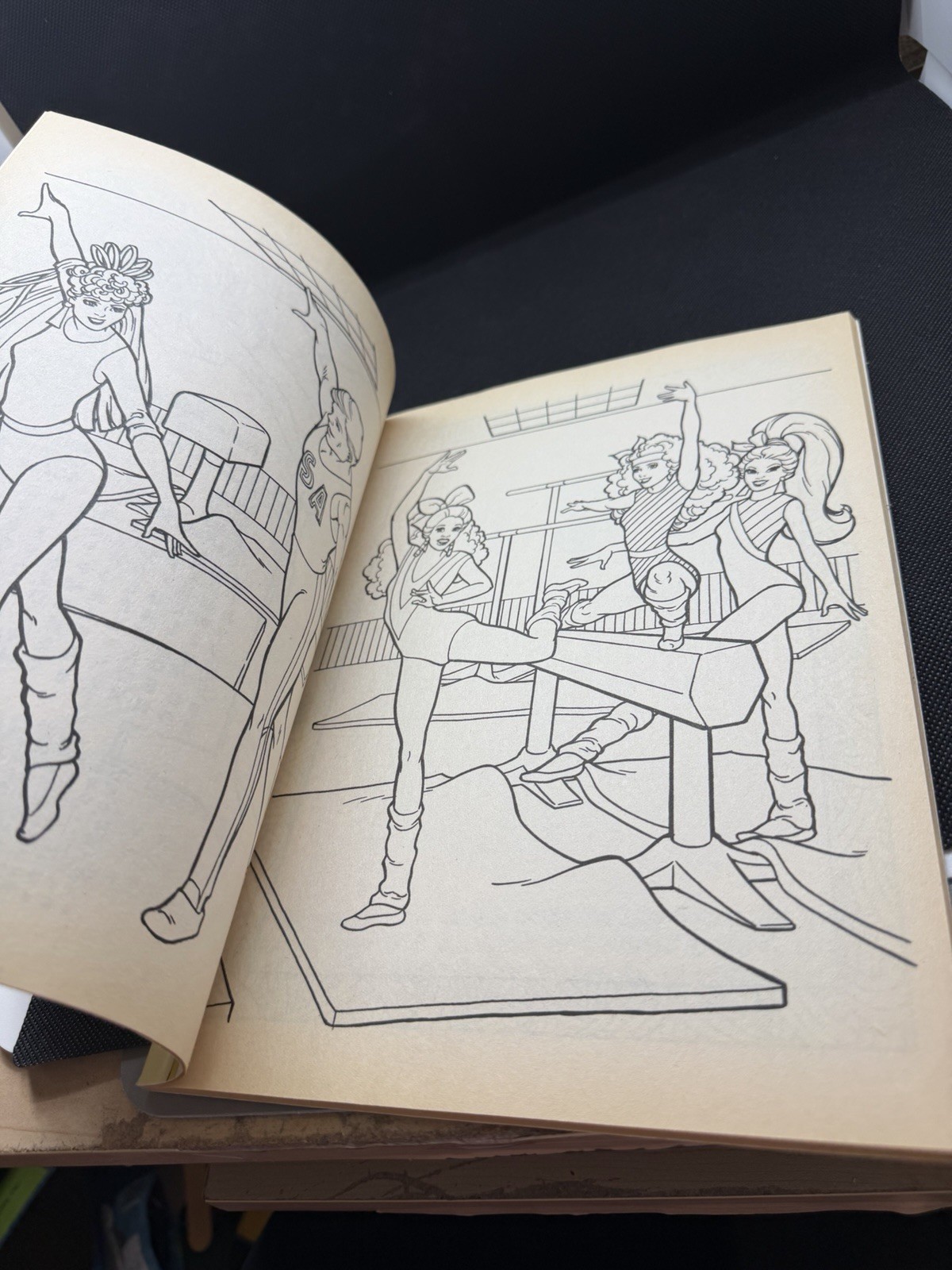 NEW 1987 BARBIE & ROCKERS COLORING BOOK NEW WAVE RETRO DIVA DANA DEREK AND DEE