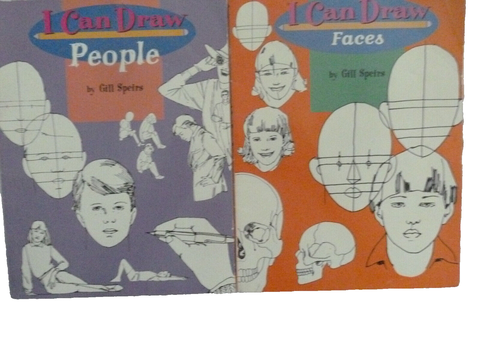 SEVEN (7) paperbacks on HOW TO DRAW…, I CAN DRAW for beginning artists