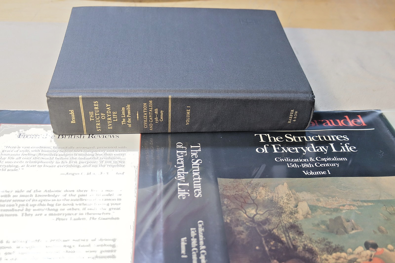 FERNAND BRAUDEL Civilization & Capitalism 15th-18th Century 2-Volumes First Edit