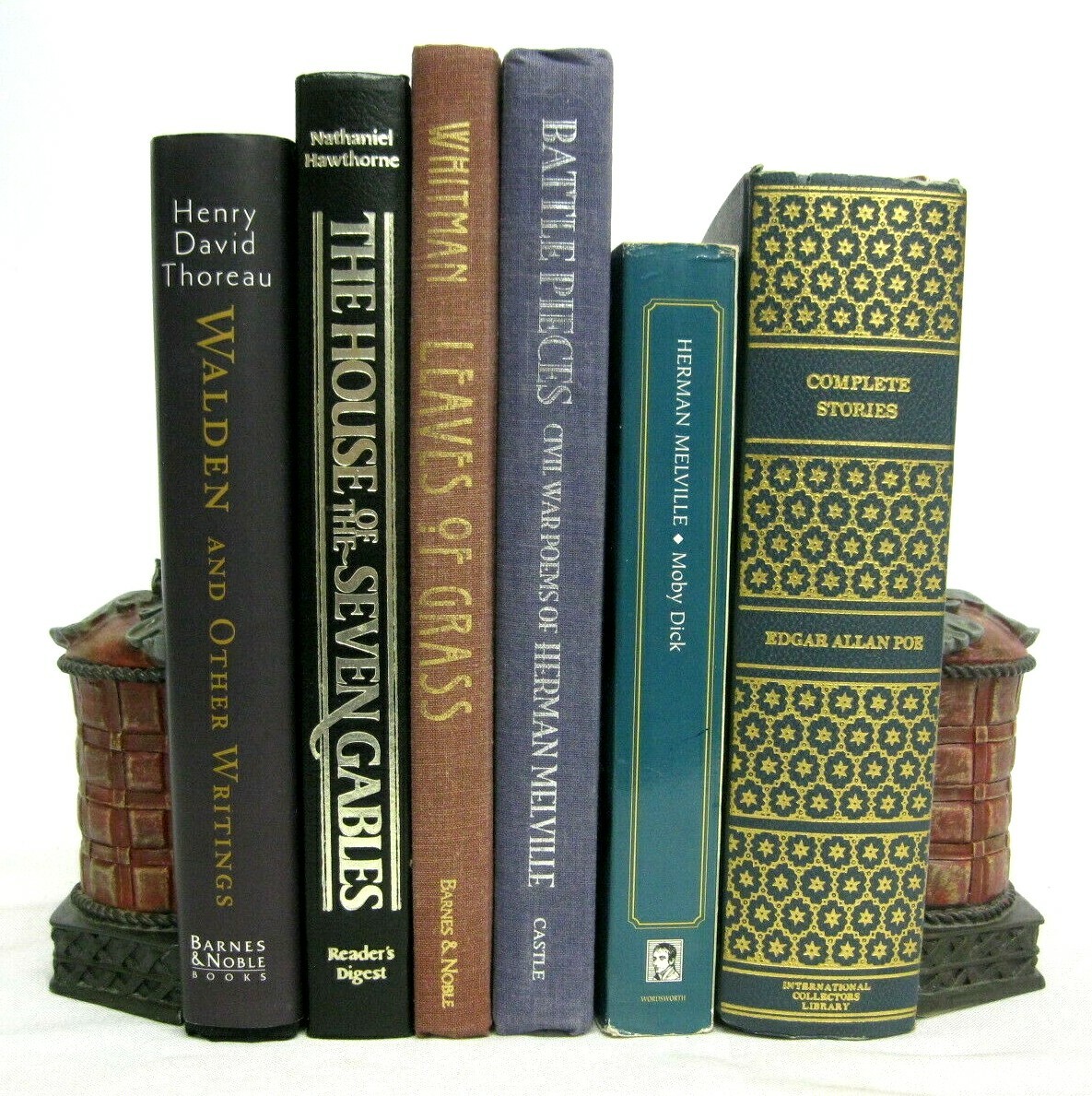 Walt Whitman Thoreau Poe Melville Hawthorne 19th c American Writers 6 Books
