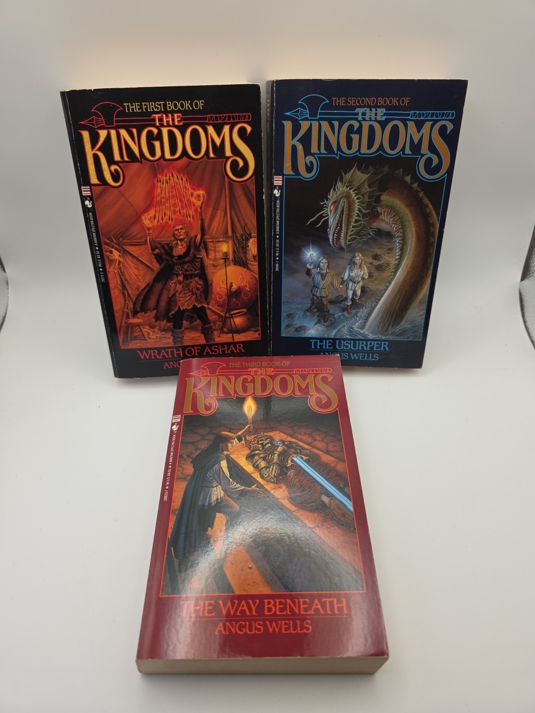 Complete Book of the Kingdoms series by Angus Wells PB #1-3 lot of 3 books
