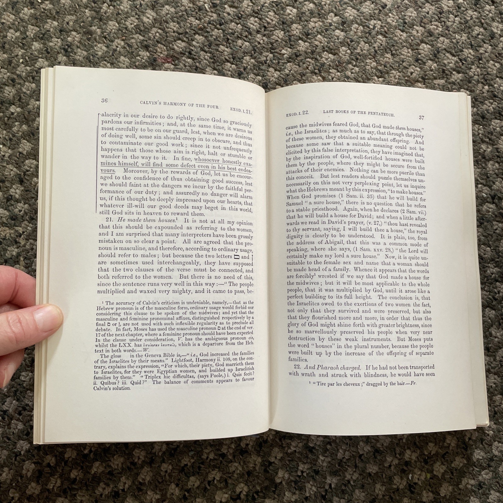 Calvin’s Commentary on Last 4 Books of Moses 4 Volume Set Eerdmans 1948 HB
