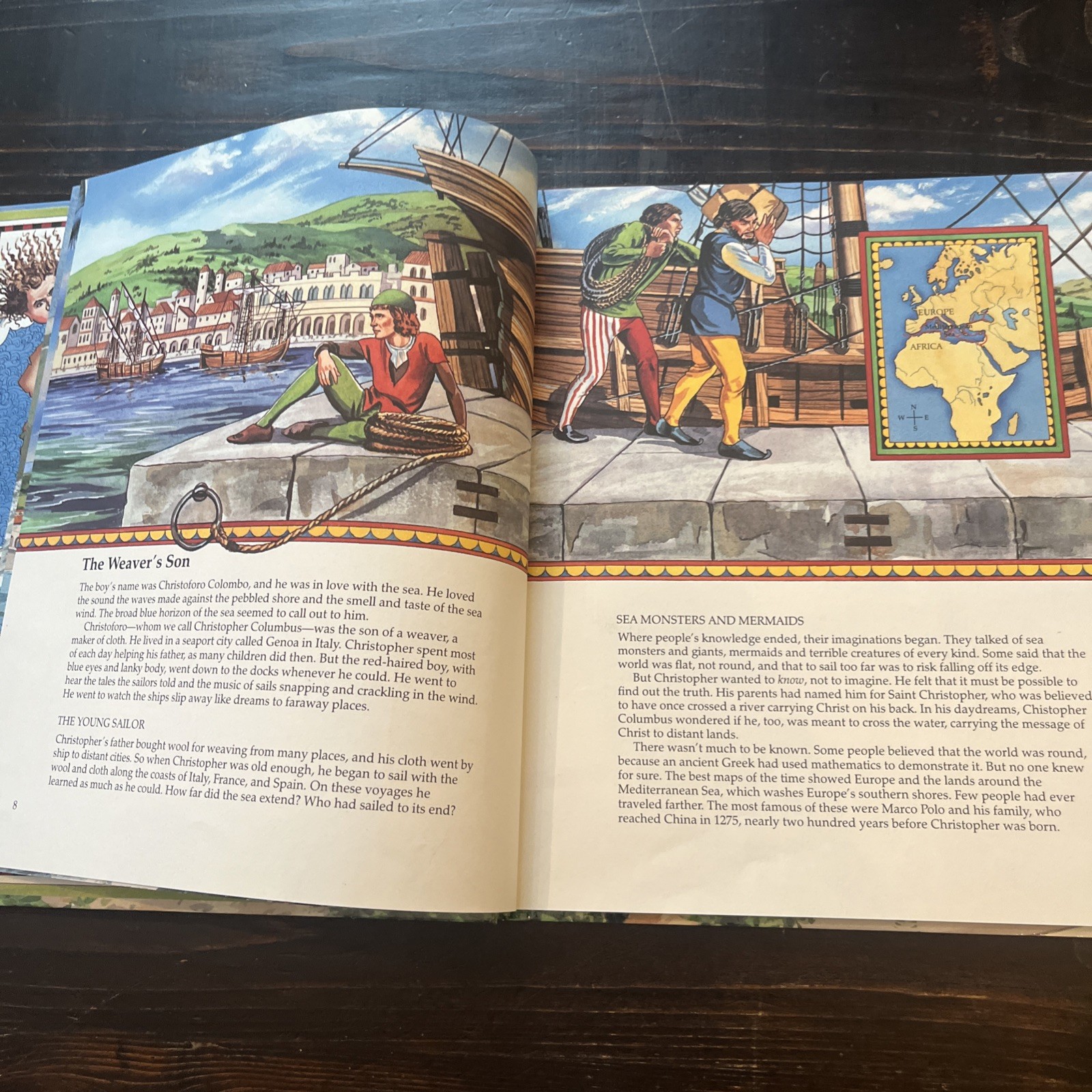 Lot Of 3 Vintage Christopher Columbus Picture Books Biography, Class Library