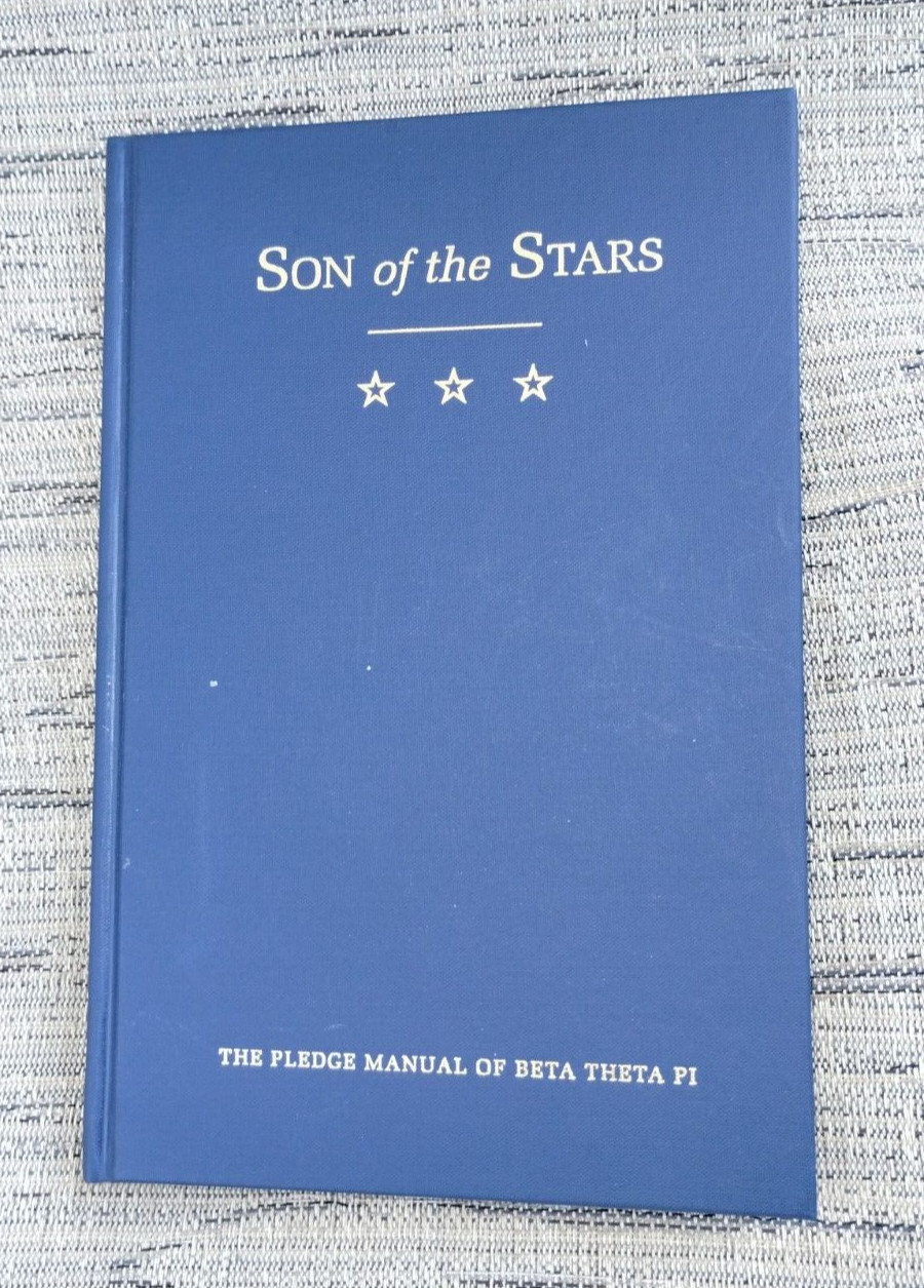 The Pledge Manual of Beta Theta Pi. Son of the Stars. 16th Edition. Hc Book 2016