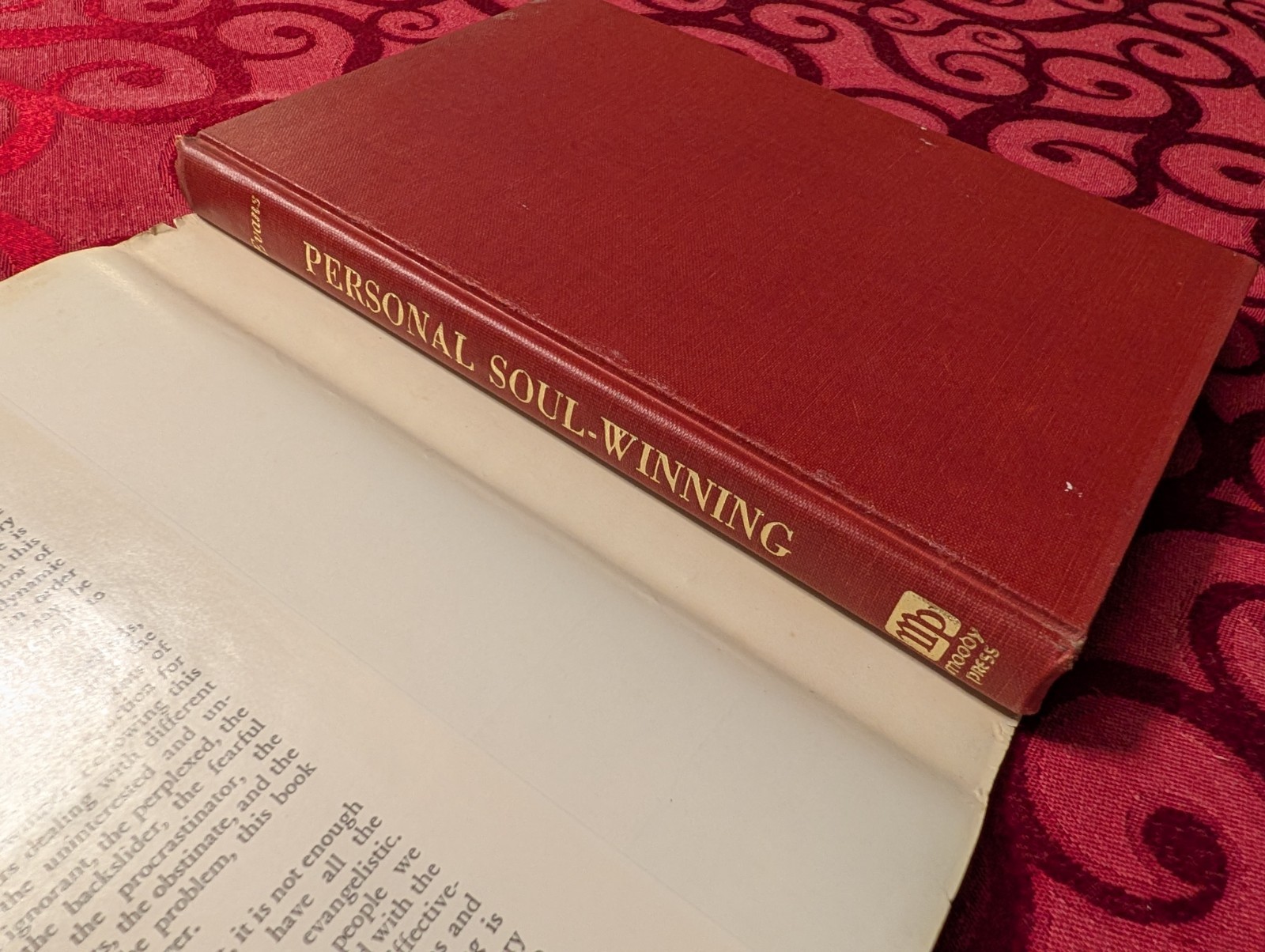 Personal Soul-Winning: by William Evans 1964 Hardcover DUST JACKET