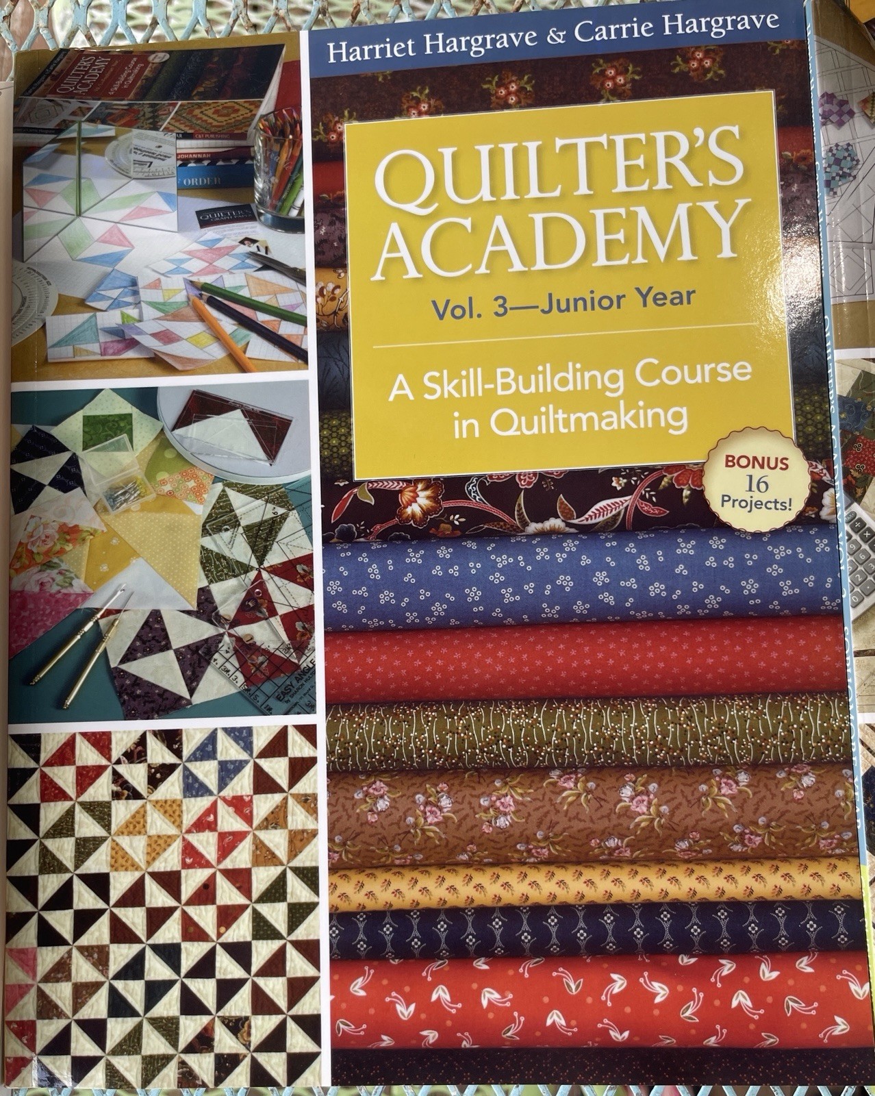 Quilter’s Academy Vol 1 2 3 Hargrave Quiltmaking Quilting Quilt Teach