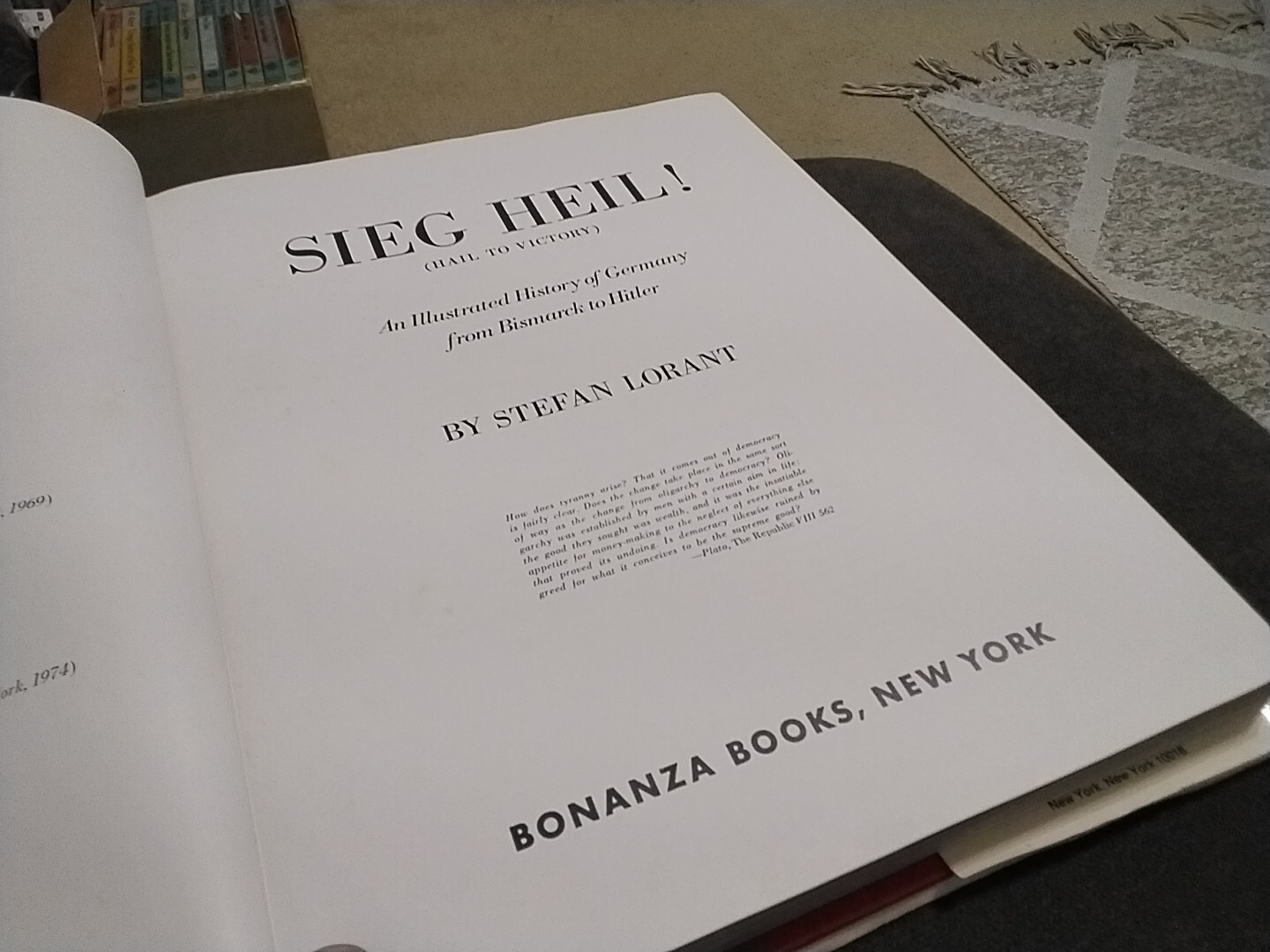 Sieg Heil Illustrated History Of Germany By Stefan Lorant 4th Print HCDJ 1974 1